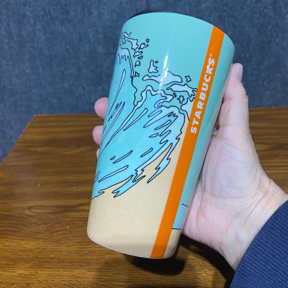 Starbucks San Diego VW Bus 12oz Ceramic Tumbler and Matching Card Pouch Set NEW - Picture 7 of 13